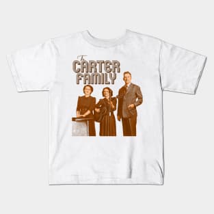 The Carter Family // Vintage Bluegrass Folk Country Tribute Kids T-Shirt